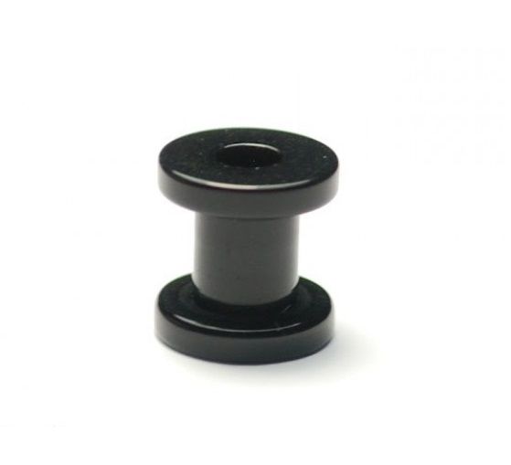 Alargador Acrílico Preto (6mm) - Par