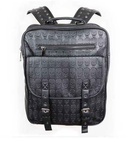 Mochila Caveiras e Rebites