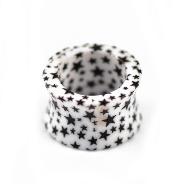 Alargador Flesh Tunnel Estrelas (18mm) - Par