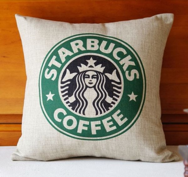 Capa Para Almofada Starbucks